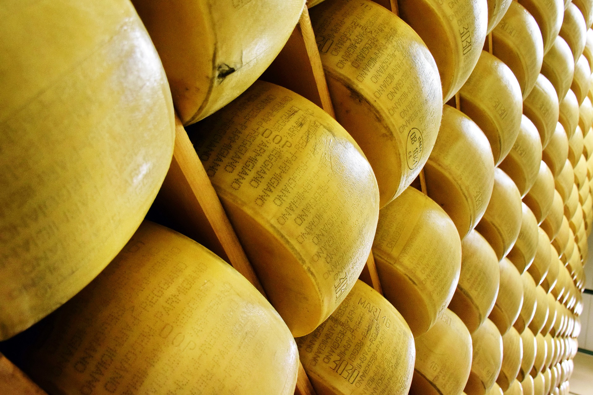 parmigiano cheese wheels