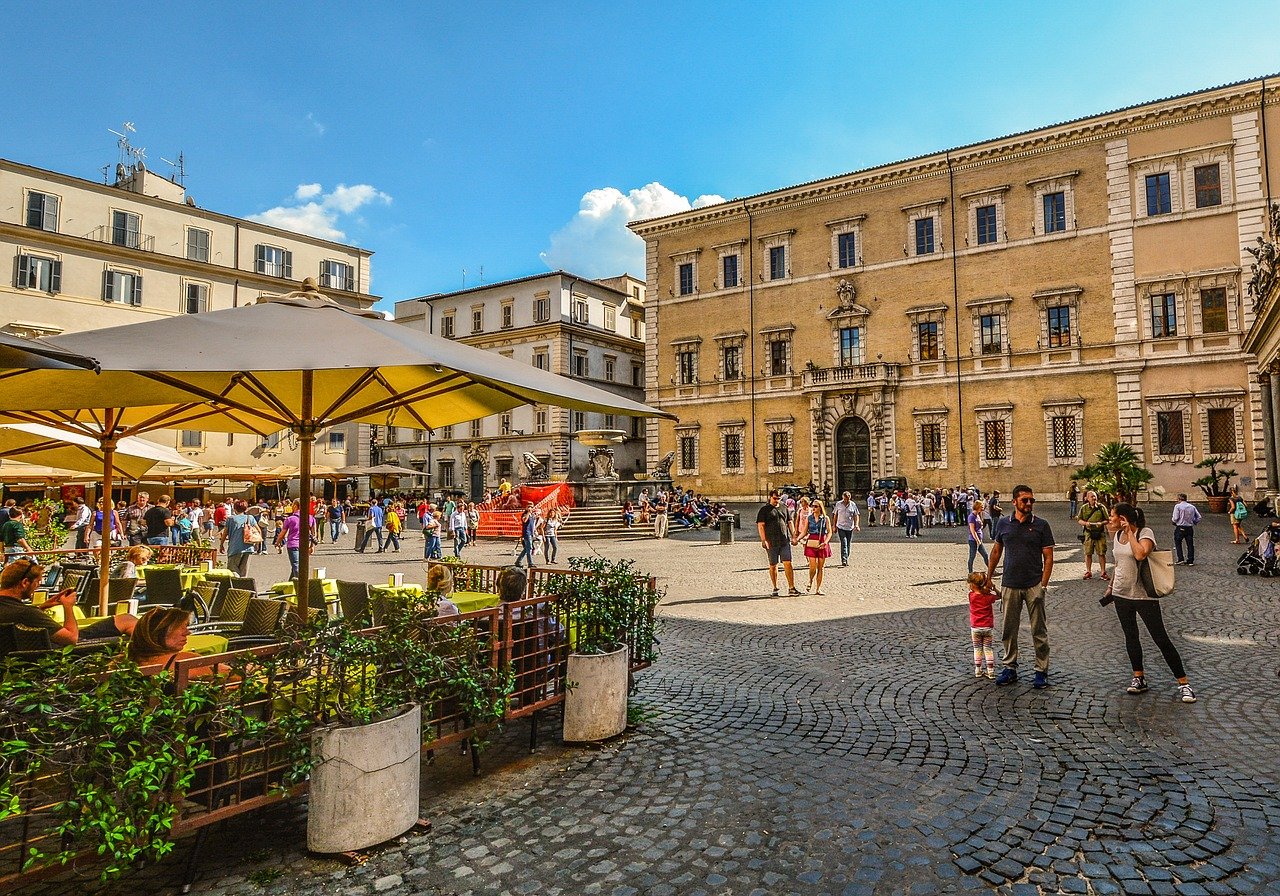 Piazza in Trastevere Rome, Italy