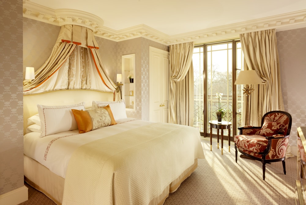 Luxury hotel room, the Dorchester in London