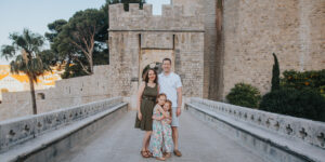 Dubrovnik Walls Family photo
