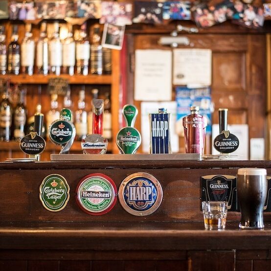 irish pub beers on tap