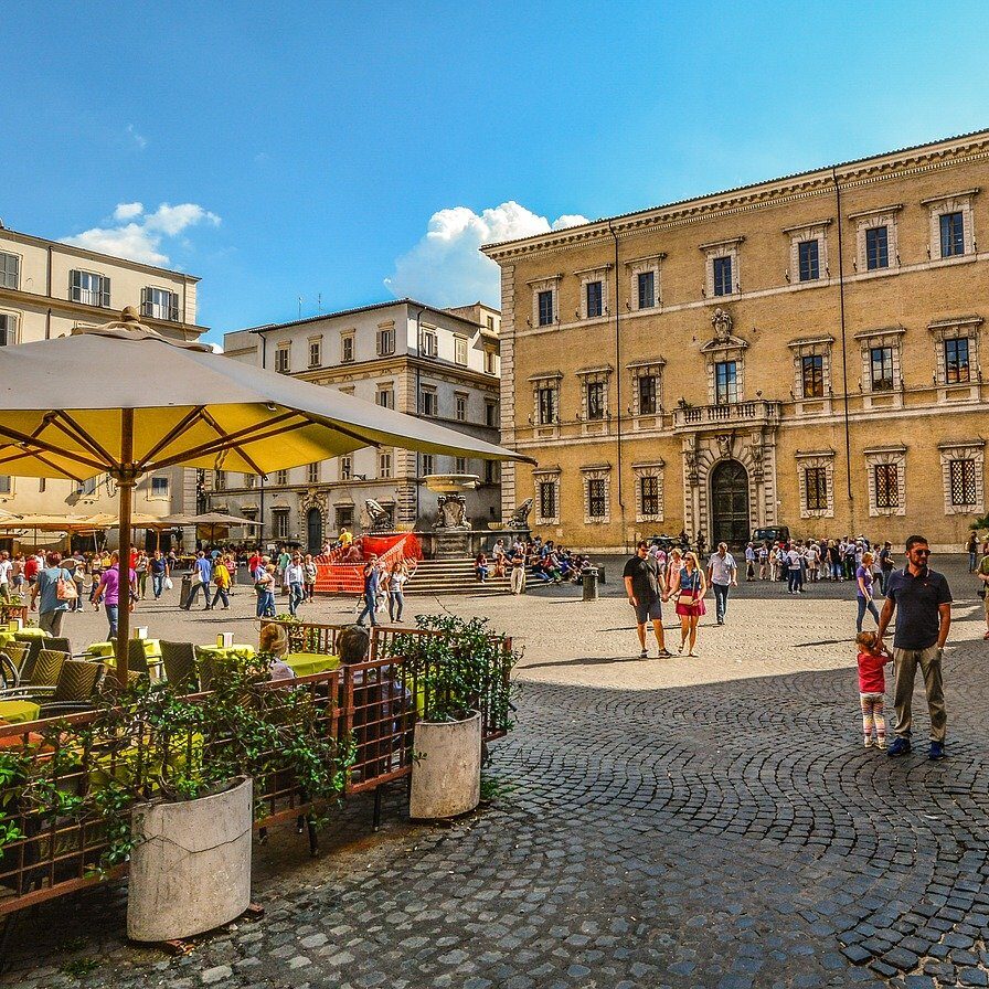 Piazza in Trastevere Rome, Italy